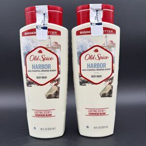 Old Spice Harbor Body Wash Mens Coastal Scent 18 Fl Oz Set Of 2 Discontinued